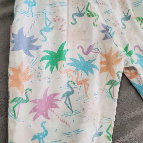 Vintage New York Kids Romper Flamingo and Palm Trees - Picture 8 of 8